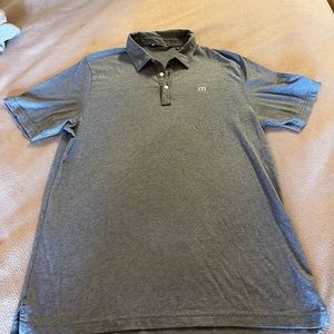Travis Matthew Men's Polo Shirt Size L Short Sleeve Gray Casual